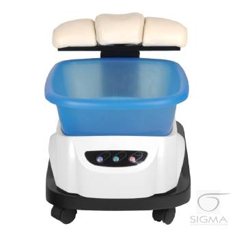Brodzik Azzurro z masażerem i wózkiem