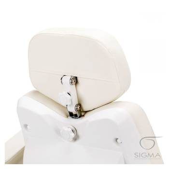 Fotel kosmetyczny Azzurro 873 obrotowy,biały