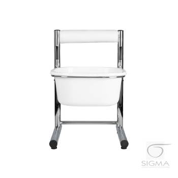 Brodzik do pedicure z regulowaną wysokością chrom