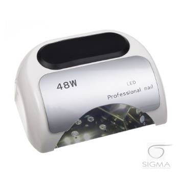 Lampa 48W Dual LED UV Timer+Sensor LED06 biała