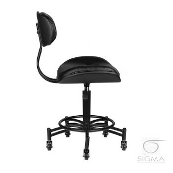 Gabbiano taboret Florencja czarny