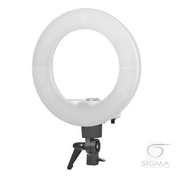 Lampa Light Ring 12" 35W LED biała + statyw