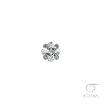 System75 Cubic Zirconia Princess 3x3mm