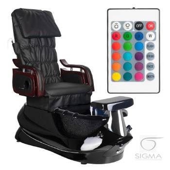 Fotel pedicure SPA AS-261 czarny z funkcją masażu