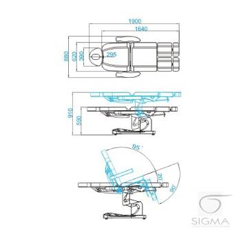 Fotel kosmetyczny Azzurro 708AS PEDI biały