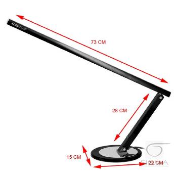 Lampa na biurko Slim LED aluminium-czarna