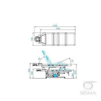 Leżanka do masażu Azzurro 693A biała