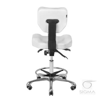 Taboret kosmetyczny A-4299 biały