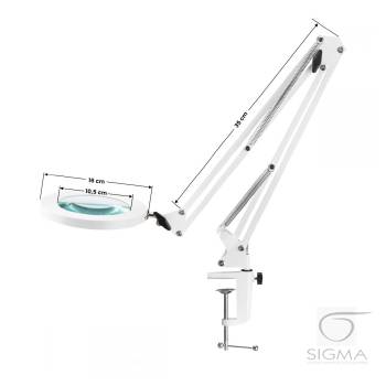 Lampa lupa led Glow 308 do blatu biała