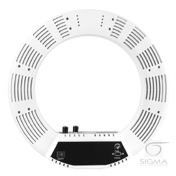 Lampa Light Ring 18" 48W LED biała + statyw