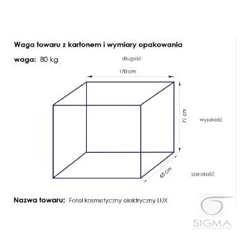 Fotel kosmetyczny Lux biały