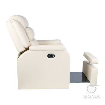 Fotel SPA do pedicure Hilton kremowy
