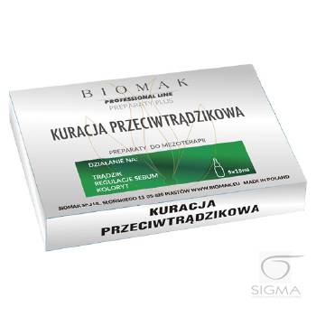 Biomak kuracja przeciwtrądzikowa 5x15ml