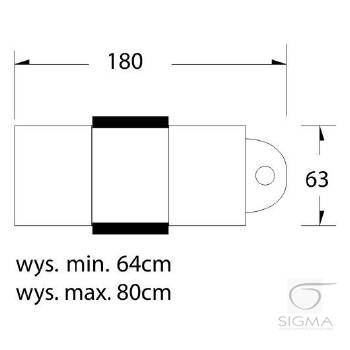 Fotel kosmetyczny hyd. A 210 szary