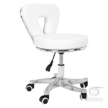 Taboret kosmetyczny do pedicure 9266 biały