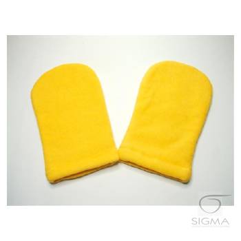 Rękawice frotte żółte