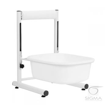 Brodzik do pedicure z regulowaną wysokością biały