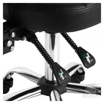 Taboret kosmetyczny H14 czarny