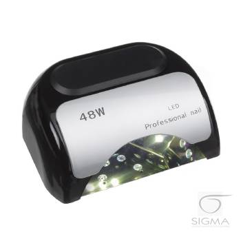 Lampa 48W Dual LED UV Timer+Sensor LED06 czarna