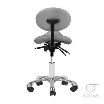 Taboret kosmetyczny 1025 szary Giovanni