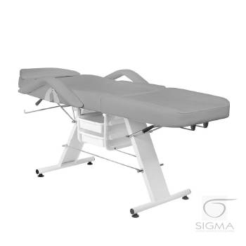 Fotel kosmetyczny A202 z kuwetami szary