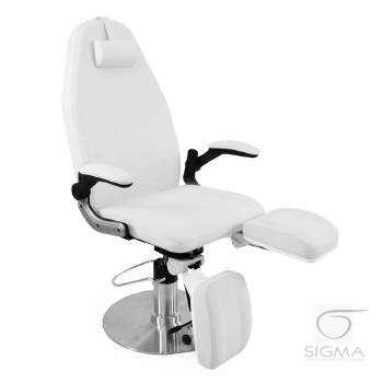 Fotel podologiczny hydrauliczny Azzurro 713A biały