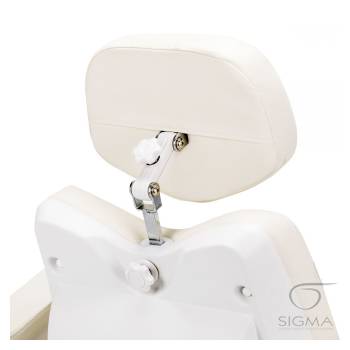 Fotel kosmetyczny Azzurro 873 obrotowy,biały