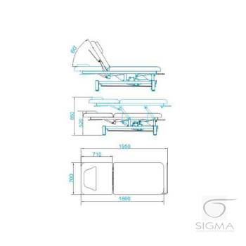 Leżanka do masażu Azzurro 684 biała