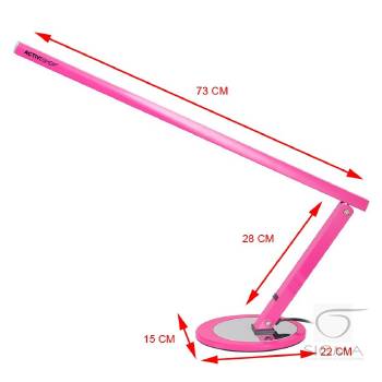 Lampa na biurko Slim 20W różowa