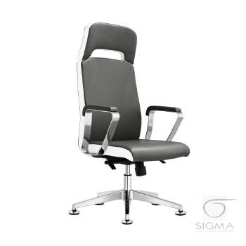 Fotel kosmetyczny Rico A1501-1 szaro-biały