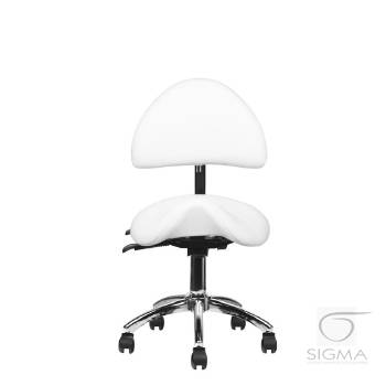 Taboret kosmetyczny 249-A biały