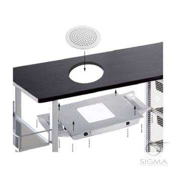 Pochłaniacz pyłu kasetowy MOMO J02-biały