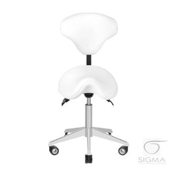 Taboret kosmetyczny Azzurro 037S biały