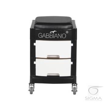 Pomocnik-taboret do pedicure 16-1 czarny/biały