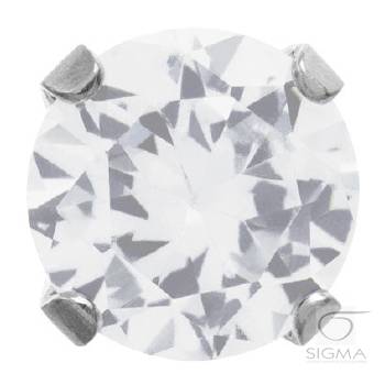 System75 Cubic Zirconia srebrna 5mm