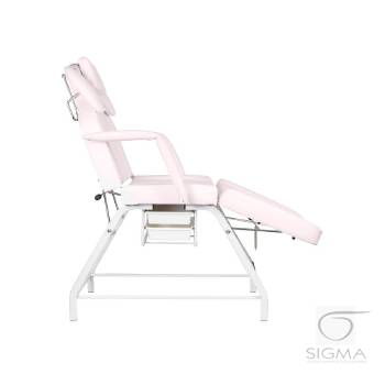 Fotel zabiegowy do rzęs Ivette różowy