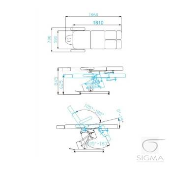 Fotel kosmetyczny Azzurro 706 PEDI biały
