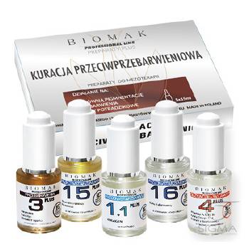 Biomak kuracja przeciwprzebarwieniowa 5x15ml