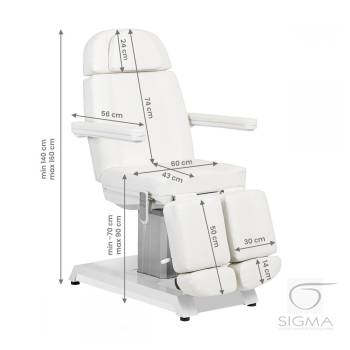 Fotel Expert podo W-16C 3 silniki biały