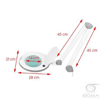 Lampa lupa Elegante 6014 60 LED SMD 5D do blatu