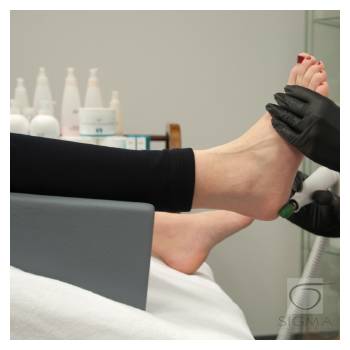 Podnóżek do pedicure na fotel ACT szary