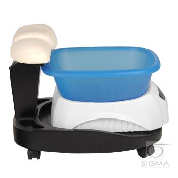 Brodzik Azzurro z masażerem i wózkiem