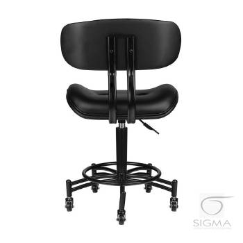 Gabbiano taboret Florencja czarny