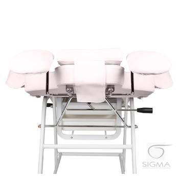 Fotel zabiegowy do rzęs Ivette różowy