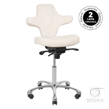 Krzesło kosmetyczne Azzurro Special 152 białe