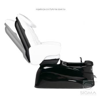 Fotel pedicure SPA AS-122 cz-b. z funkcją masażu