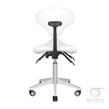 Taboret kosmetyczny Azzurro 037S biały