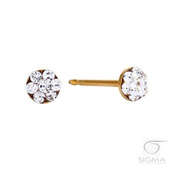 System75 Baby Box stokrotka złota z brylantami