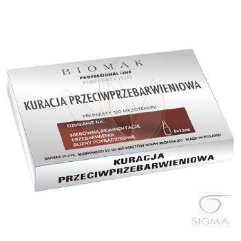 Biomak kuracja przeciwprzebarwieniowa 5x15ml