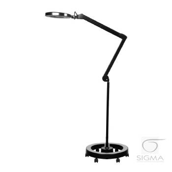 Lampa lupa Elegante 6025 black ze statywem